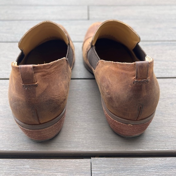 Korks by Kork-Ease Gertrude brown leather slip on heeled ankle shoes size 7.5 - Picture 6 of 13